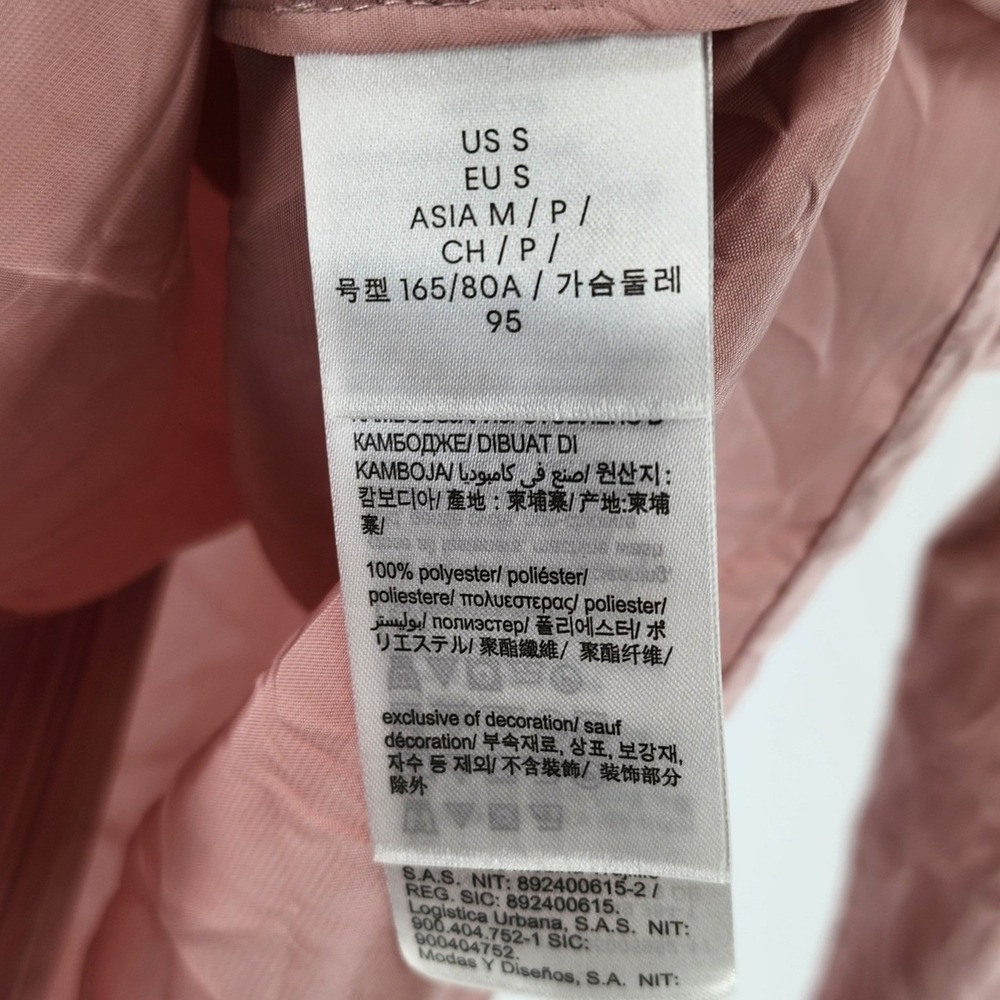 Calvin Klein Women Dusty Rose Wrinkled Texture Long Sleeve Blouse M 44D910G NWT - Picture 6 of 8